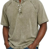 Jules - Vintage Button-Up T-Shirt for Men