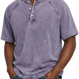 Gabin - Vintage Button T-shirt for Men